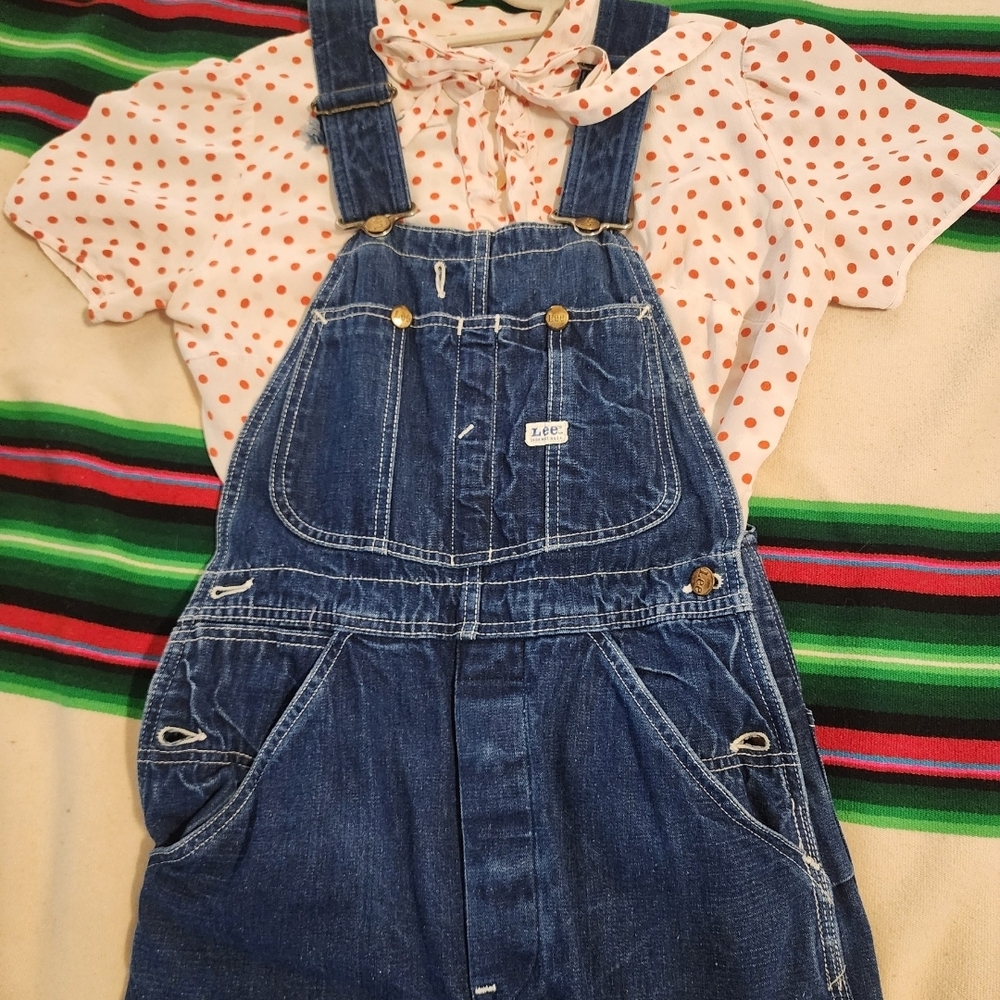 Vintage Polka Dot Ruffle Blouse - Picture 6 of 6